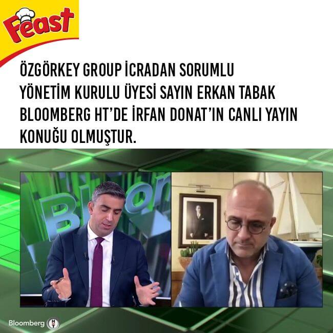 Özgörkey Group İcradan Sorumlu Yönetim Kurulu Üyesi Sayın Erkan Tabak Bloomberg HT’de İrfan Donat’ın canlı yayın konuğu olmuştur.