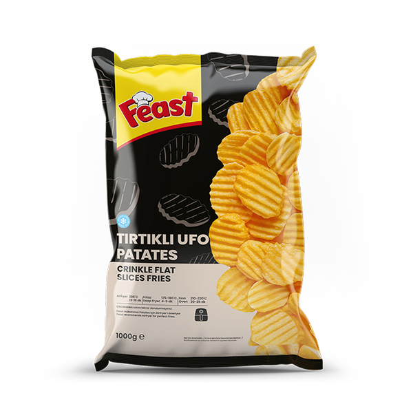 Feast Crinkle Flat Slieces Potato
